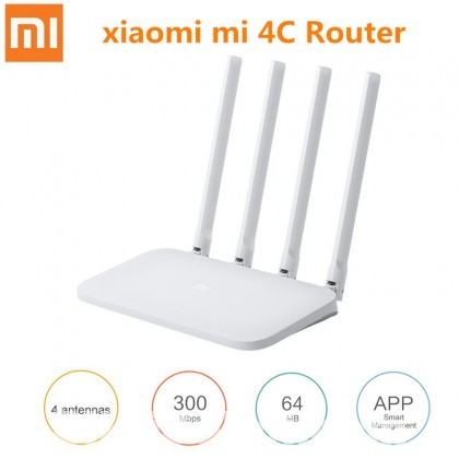 Xiaomi MI 4C R4CM 300 Mbps 4 Antenna Router (Global Version)